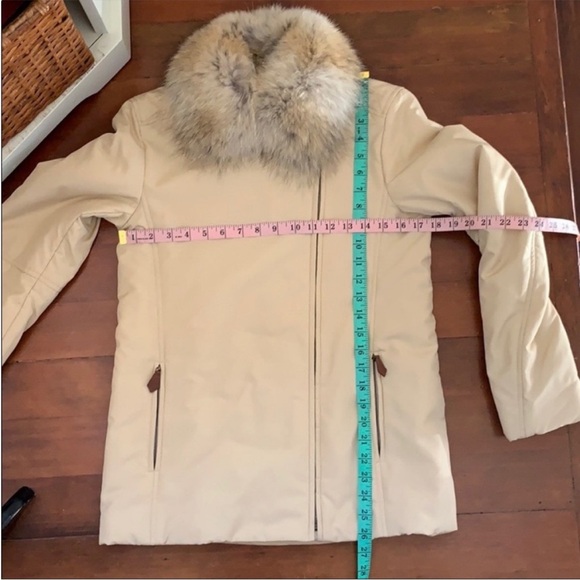 Ralph Lauren Black Label Fur Collar Puff Jacket in Tan - Picture 6 of 14